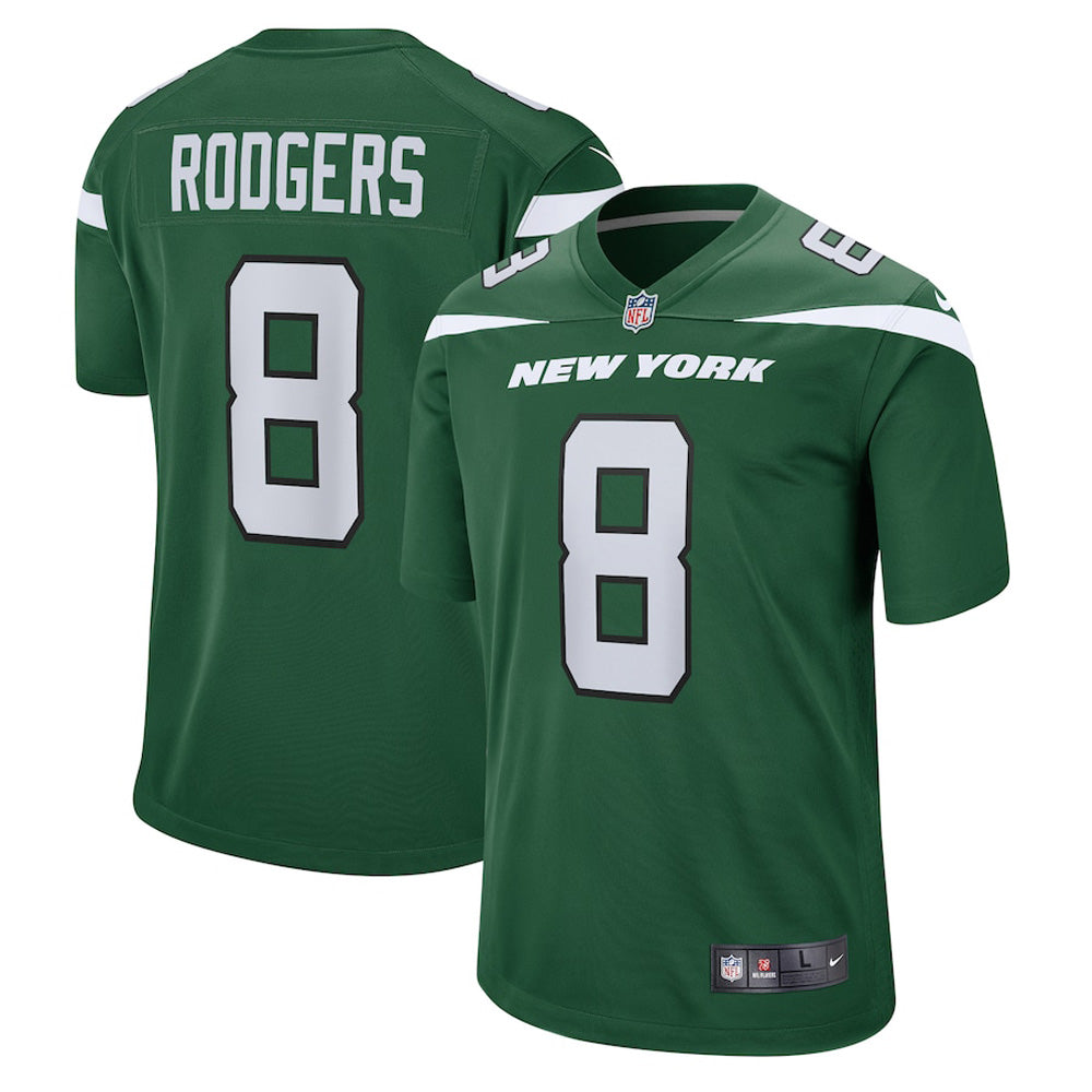 Men's New York Jets Aaron Rodgers Game Jersey - Green