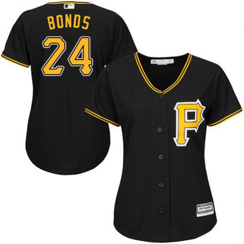 Women's Pittsburgh Pirates Barry Bonds Replica Alternate Jersey - Black