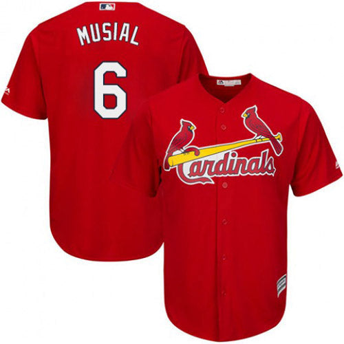 Youth St. Louis Cardinals Stan Musial Replica Alternate Jersey - Red